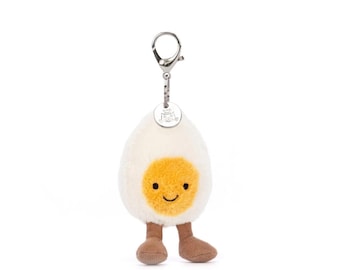 Llavero con forma de huevo cocido de Jellycat