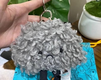 Amuseables Storm Cloud Bag Charm Jellycat Plush Keychain Grey Cloud Accessory