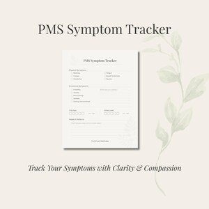 PMS symptome Tracker | Zyklus-Synchronisation, Hormonhaushalt, Wellness PDF