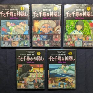 Spirited Away Film Comic Vol.1-5 Complete Set, Hayao Miyazaki, Japanese Edition, 2001 imagem 11
