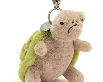 Jellycat grüne Schildkröte Plüsch Schlüsselanhänger Taschenanhänger, Soft Ocean Vibes Accessoire