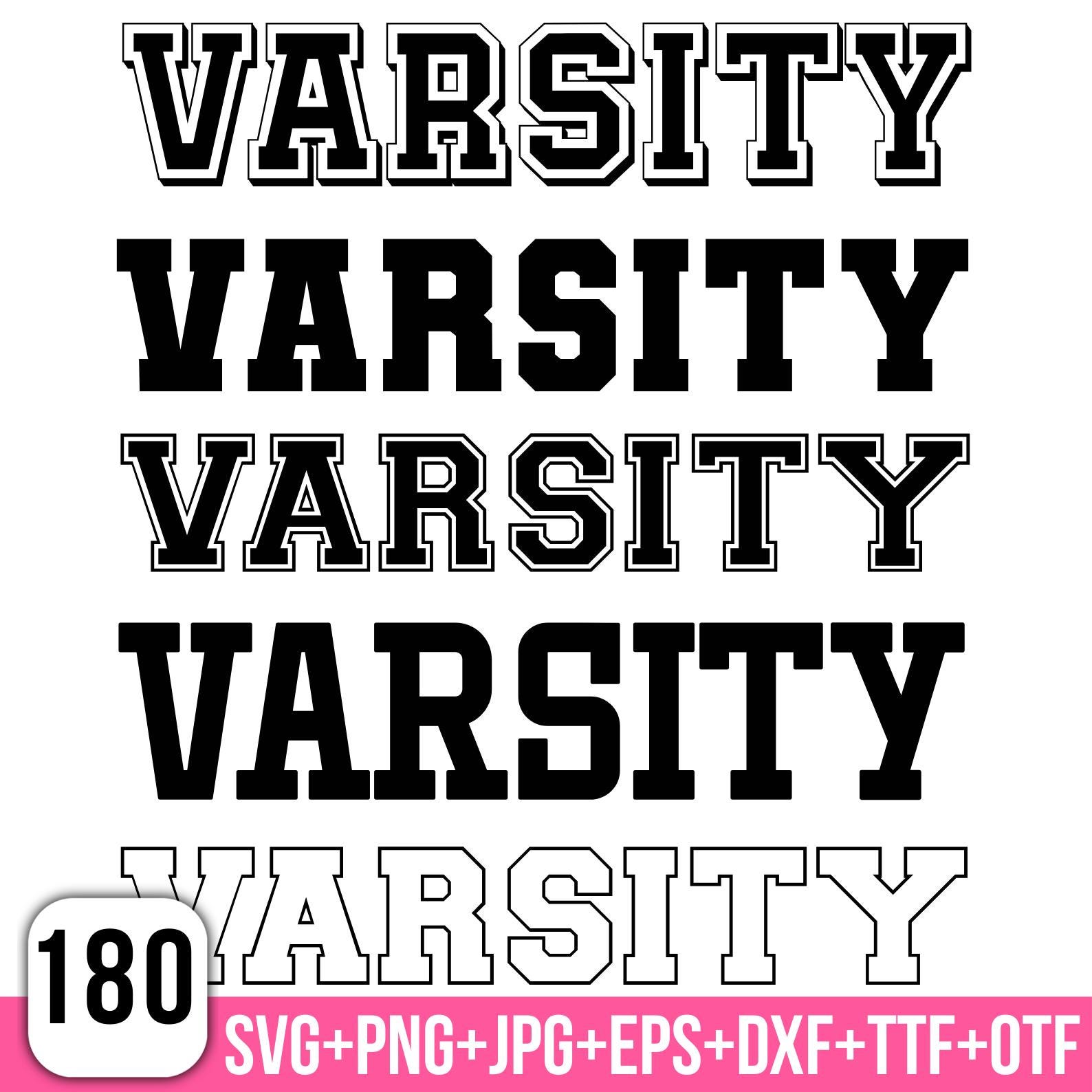 Varsity Font Svg, Jersey Font Svg, Sports Svg Alphabet, Varsity Letters ...