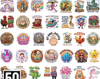 vecchio bugger 50 disegni misti per sublimazione per abbigliamento tazze e altro disegni divertenti novità solo download digitale