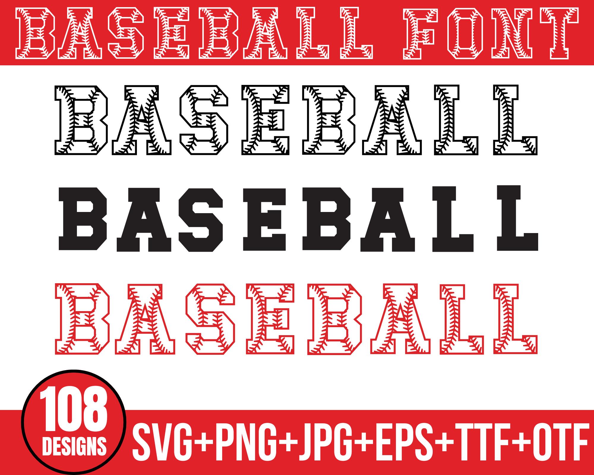Baseball Font Svg, Baseball Team Svg, Baseball Mom Svg, Softball Svg ...