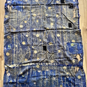 vintage Japanese boro patched fabric scrap