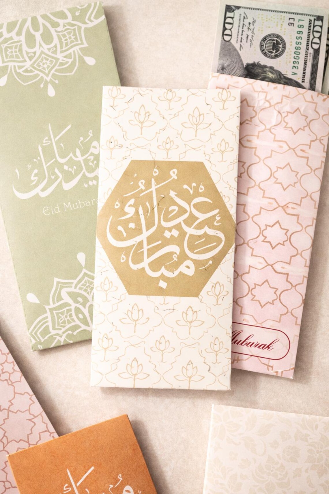 Eidi Design Eid Mubarak Money Envelopes-pack of 3 – Printable Eidi Gift Holders ...
