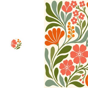 Bold Botanical Floral All Occasion Greeting Cards, Set of 20, Kraft Envelopes image 15