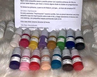 Kit base per dipingere bambini reborn. Include tutorial. Kit completo per principianti per l'arte reborn con asciugatura all'aria. Dai vita al tuo kit!