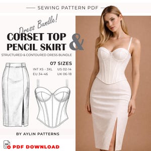 Two Piece Corset Dress - Etsy