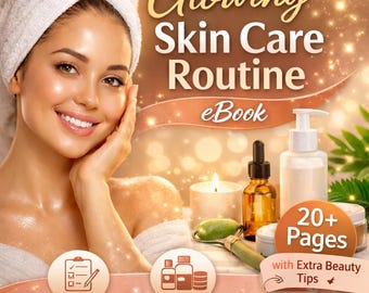 15-Tage strahlende Hautpflege eBook | Druckbarer Hautpflege-Plan (Digitaler Download)