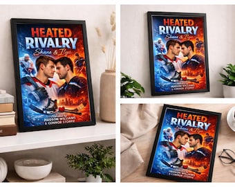 Heated Rivalry Shane & Ilya M-M Hockey Romance Poster (Digitaler Download)