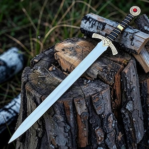 Goldryn Inspired Sword Replica | Stainless Steel Fantasy Longsword Decor (Sheath Included)