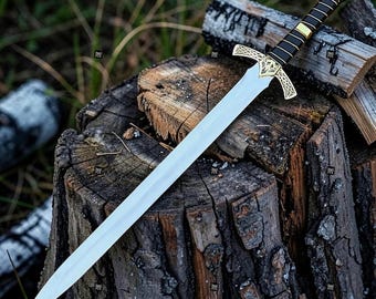 Goldryn Inspired Sword Replica | Stainless Steel Fantasy Longsword Decor (Sheath Included)