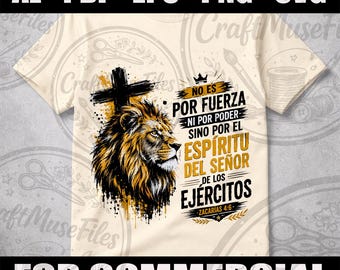 Spanish Father's Day Lion PNG, Un Hombre de Dios Padre Orgulloso Design (Digital Download)