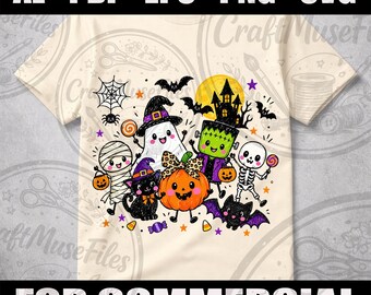 Halloween Teacher PNG, Cute Spooky Teacher Design, Halloween School Doodles PNG, Ghost Pumpkin Teacher Shirt, Digital Download