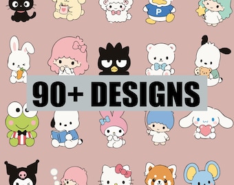 Kawaii Cat Clipart | Animal Friends PNG | PNG Bundle (Digital Download)
