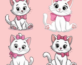 Marie Aristocats PNG Clipart, Cricut Shirt Design (Digital Download)