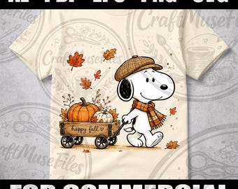 Cozy Fall Beagle Dog PNG, Watercolor Autumn Clipart, Pumpkin Sublimation Design (Digital Download)