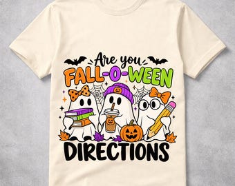 Fall-O-Ween Teacher Shirt Design | Ghost School Sublimation (Digital Download)