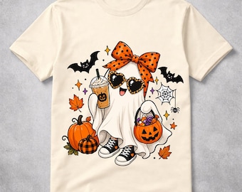 Spooky Ghost Teacher PNG, Halloween Sublimation Design (Digital Download)