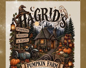 Halloween DTF Transfer, Pumpkin Farm DTF, Witchy Fall Transfer, Spooky Halloween Ready to Press, Gothic Autumn Shirt, dtf prints for shirts