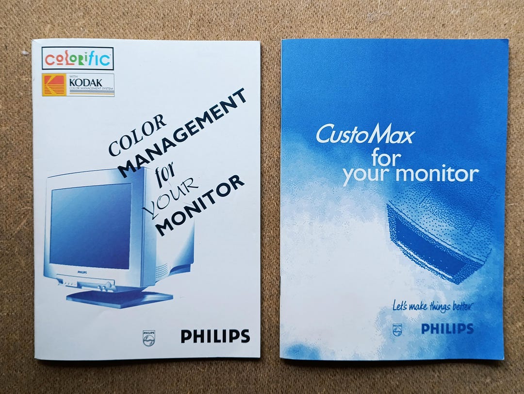 Monitor 1996 Vintage 1996 Philips Monitor Documentation Bundle — Customax ...