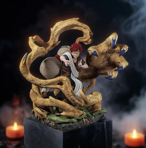 Sand Guardian Ninja | Desert Warrior Anime Statue | Collector Display | STL 3D PRINT Files