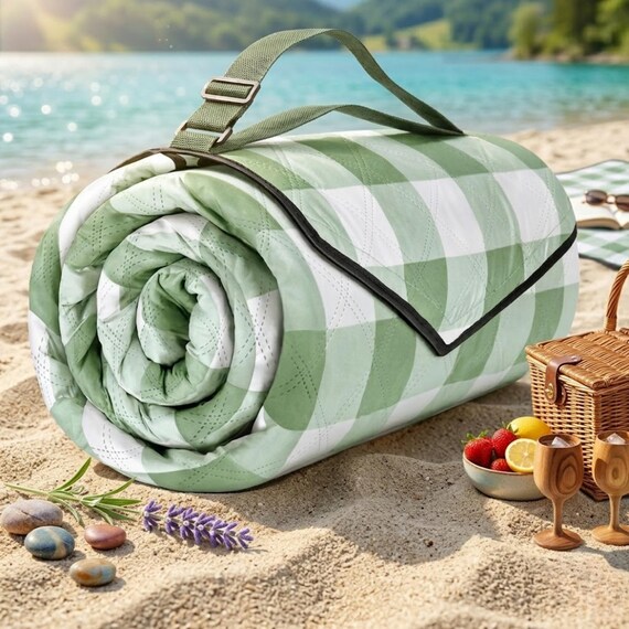 Picnic Blanket Waterproof Foldable, Large Outdoor Blanket, Beach Blanket, Camping Mat, Padded Picnic Mat, Travel Blanket, Family Picnic Gift
