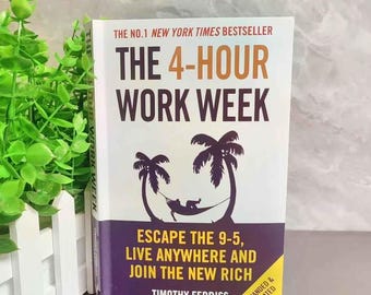 La semana laboral de 4 horas, de Timothy Ferriss, libro de autoayuda para negocios (edición de bolsillo).