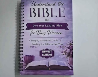 Plan de lectura bíblica para mujeres ocupadas, guía estructurada de un año, devocional cristiano.