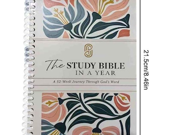 Estudia la Biblia en un año: Notas bíblicas, reflexiones para la oración, guía devocional.