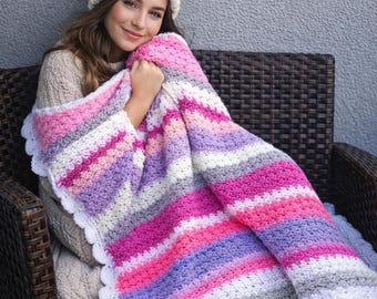 Beginner Crochet Blanket Pattern | Granny Square Afghan (PDF Download)