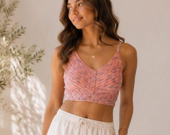 Crochet Bralette Pattern | Beginner Boho Crop Top Tutorial (PDF Download)