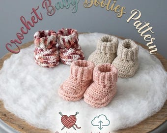 Crochet Baby Booties Pattern | Easy Beginner Crochet Shoe Guide (PDF Download)