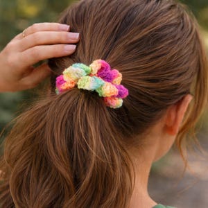 Crochet Scrunchies Pattern – DIY Hair Accessories, Hair Tie (Instant Download)