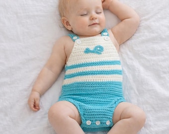 Crochet Baby Romper Pattern | Easy Newborn Outfit, Beginners Friendly (Instant Download PDF)