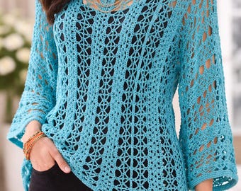 Modèle de débardeur au crochet | Festival des robes d'été | Vêtements Slow Fashion pour femmes | Téléchargement PDF pull