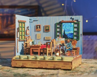 Tonecheer Vincent's Bedroom Sound Machine Booknook Bookshelf DIY
