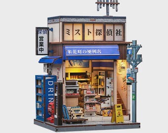 Cutebee Booknook Miniature House Beika-cho Convenience Store bookshelf puzzle 3d