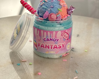 Candy Fantasy Cloud and Clay Slime | Drizzly, Fluffy & Soft (8oz)