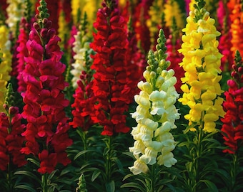 Snapdragon Hummingbird Rainbow Mix Seeds - Antirrhinum Majus Colorful Garden Flower Seeds