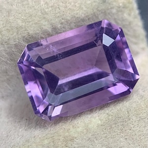 1.70 CT Natural Amethyst Gemstone, Emerald Cut, Pakistan Origin