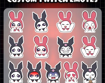 Emotes personalizados para Twitch (6 unidades) / Emotes estáticos personalizados para Twitch y Discord / Pack de emoticonos para streamers / Emotes personalizados para streamers / Emotes