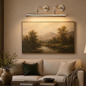 Mid Century Brass Picture Light Wall Sconce Lighting Vintage Style Wall Fixture Modern Italian Flush Mount Lamp