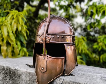 Game of Thrones Inspired Antique Finish Steel Armor Helmet