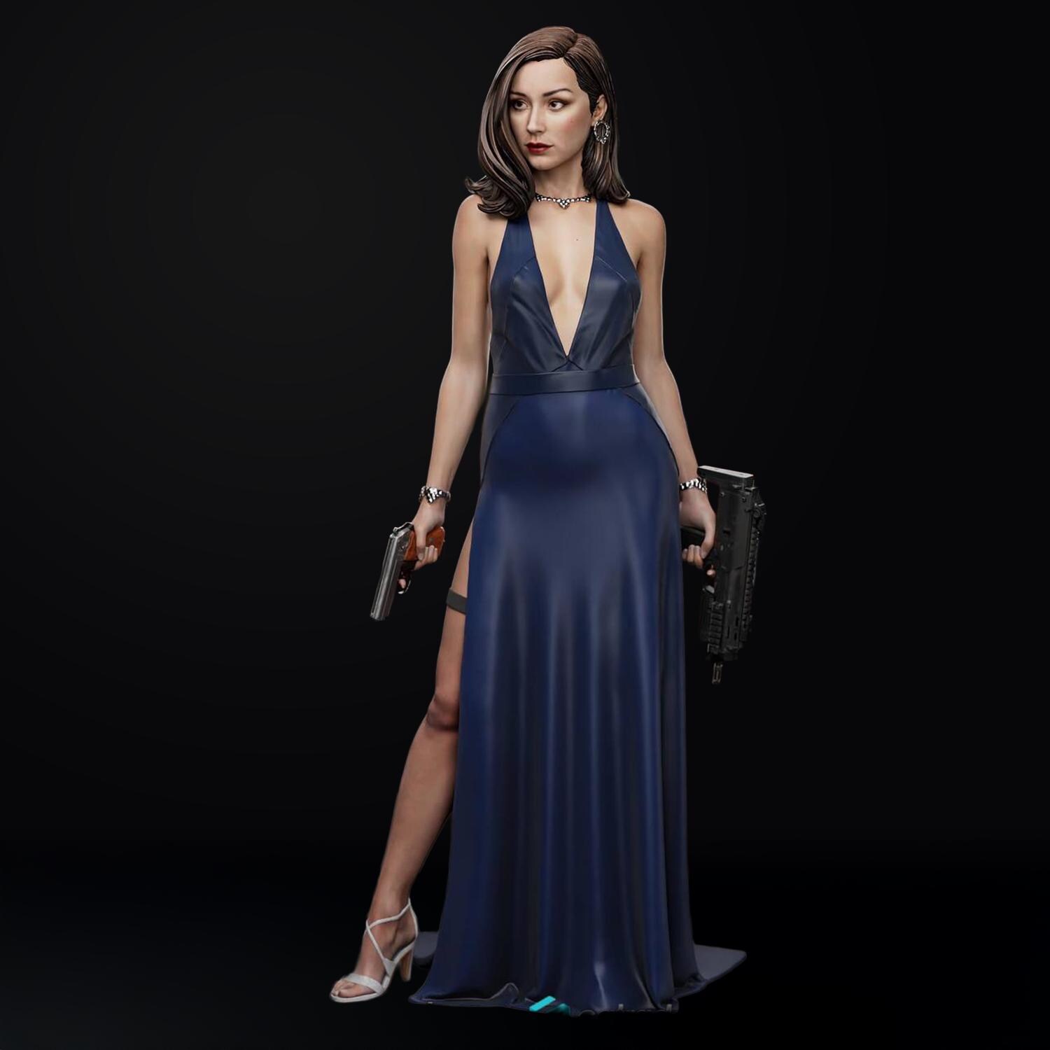 sachin and babi light blue dress Rent Michael Lo Sordo main image 1