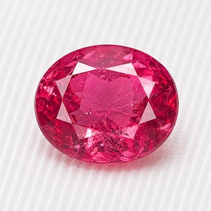 Naturlig Burma Rosa Röd Spinell Oval Slipad 9 x 6 mm | Certifierad Lös Ädelsten | Sällsynt Burmesisk Spinell | Samlarädelsten | Gåvesmycken