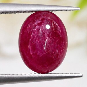 Natural Burma Ruby 11x9 MM Oval Cabochon Unheated Untreated Genuine Burmese Ruby Loose Gemstone, Certified Burma Ruby | Ring & Pendant Stone