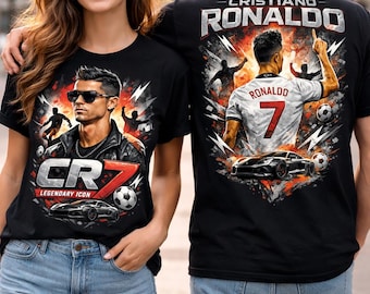 Printable Soccer Legend T-Shirt Design – Front & Back PNG Graphic for Printing