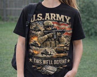 Printable U.S. Army T-Shirt Designs – Front & Back PNG Graphics